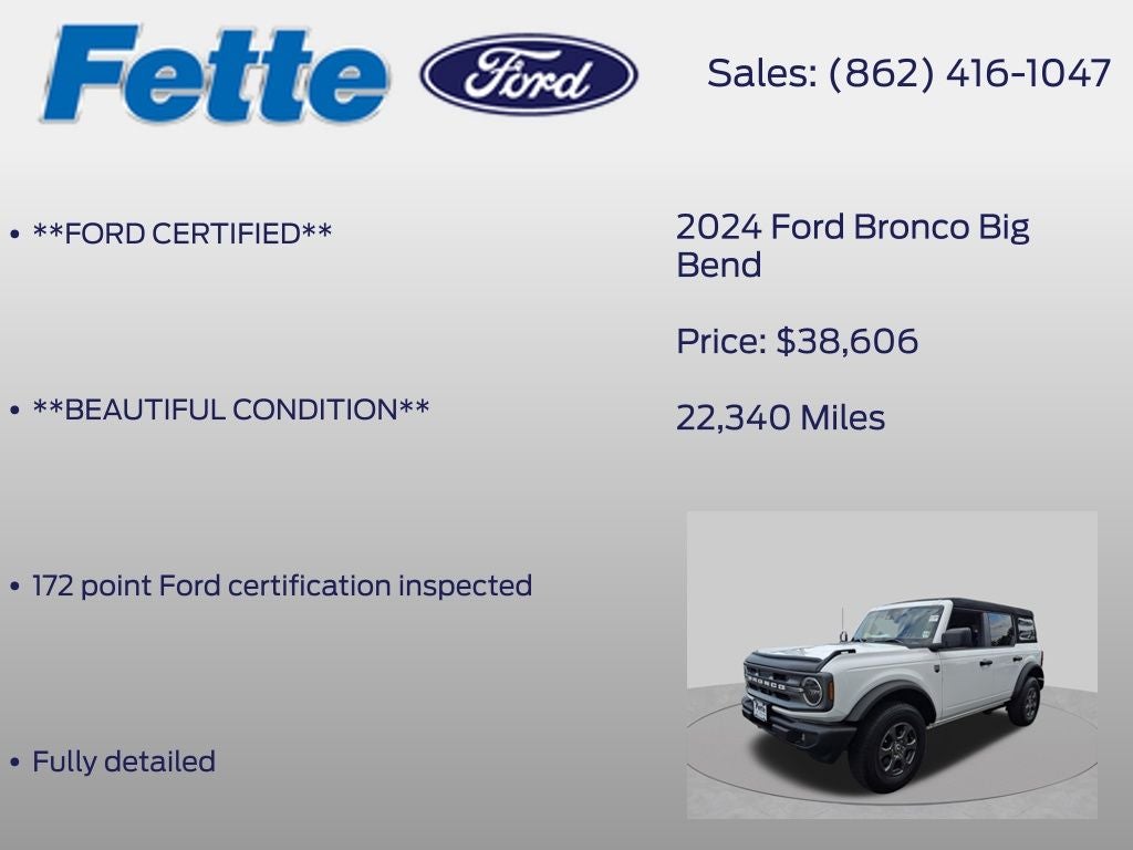 2024 Ford Bronco Big Bend