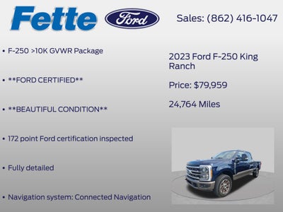 2023 Ford F-250SD King Ranch