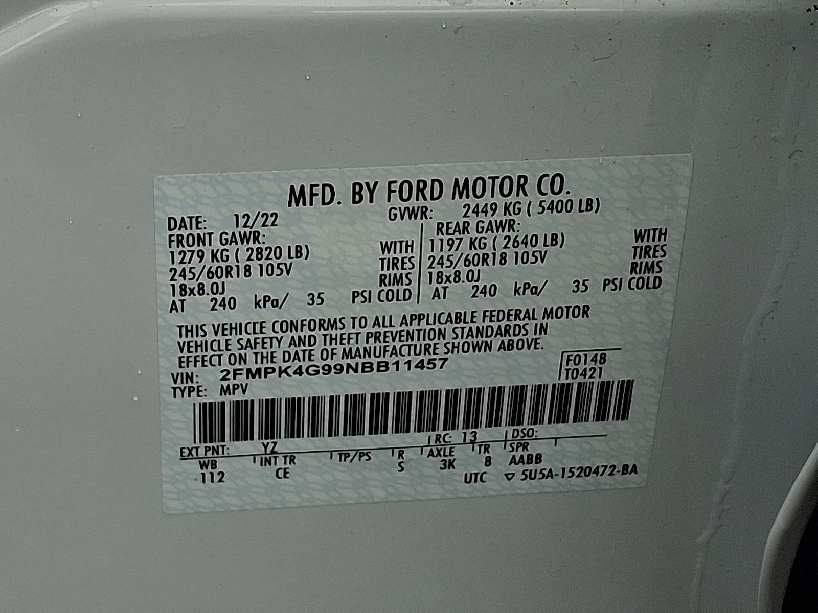 2022 Ford Edge SE