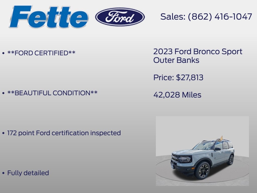 2023 Ford Bronco Sport Outer Banks