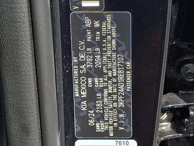 2024 Kia Forte LXS