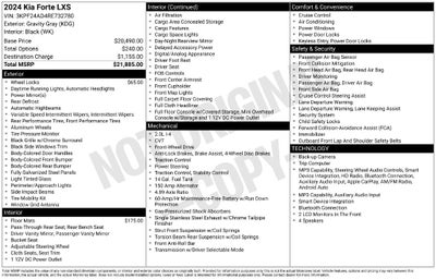 2024 Kia Forte LXS