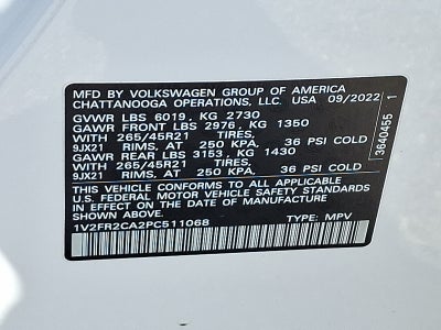 2023 Volkswagen Atlas 3.6L V6 SEL Premium R-Line