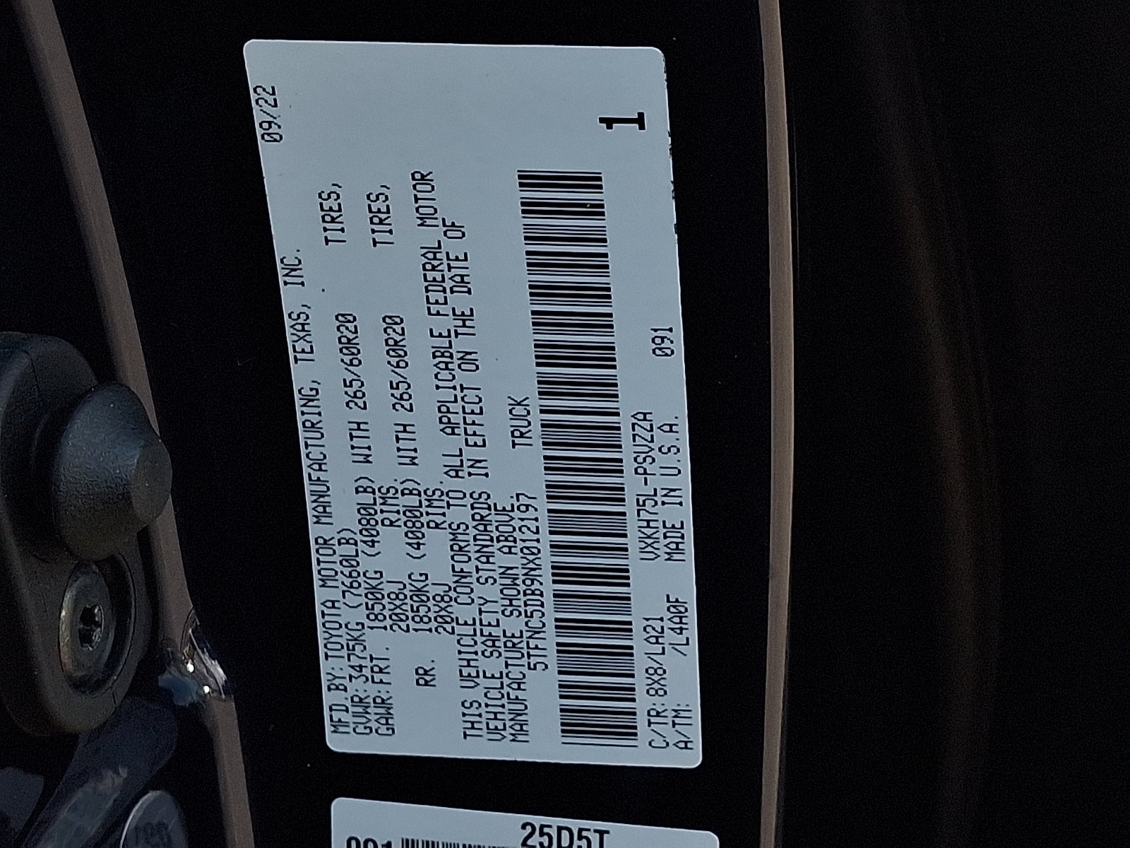 2022 Toyota Tundra Hybrid Platinum