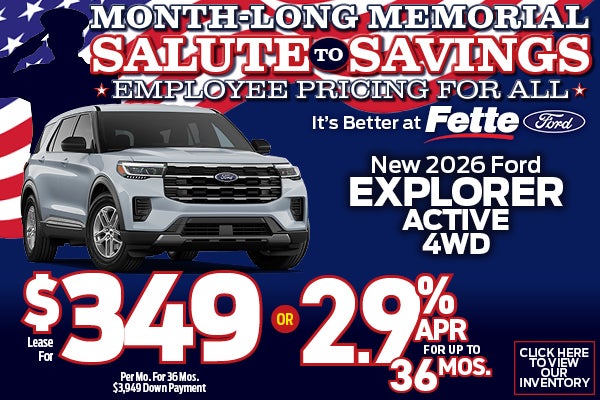 New 2026 Ford EXPLORER ACTIVE 4WD