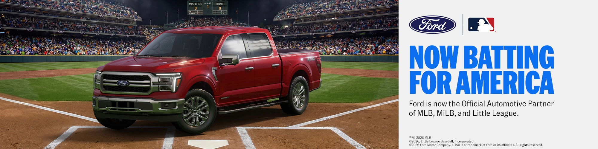 Ford is now official Automotive Partner of MLB , MiLB .