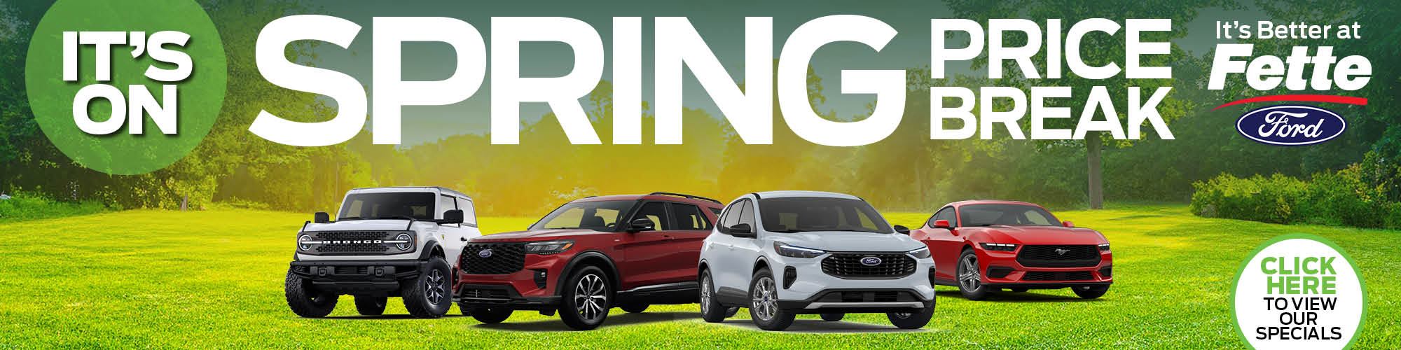 Spring Price Break at Fette Ford in Clifton NJ