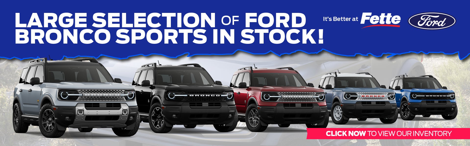 Bronco sport inventory