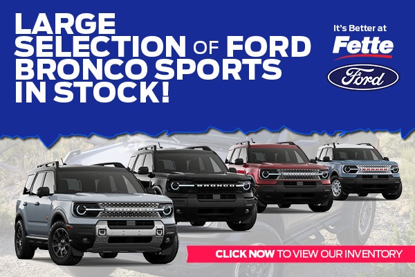 Bronco sport inventory