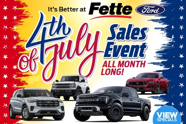 4th of july Ford sale