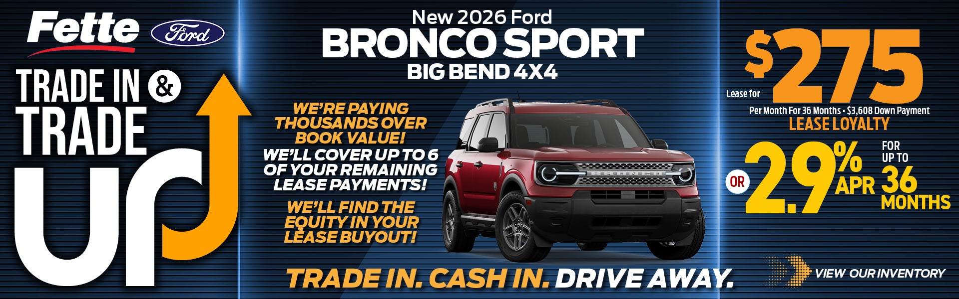 Bronco Sport 275/mo