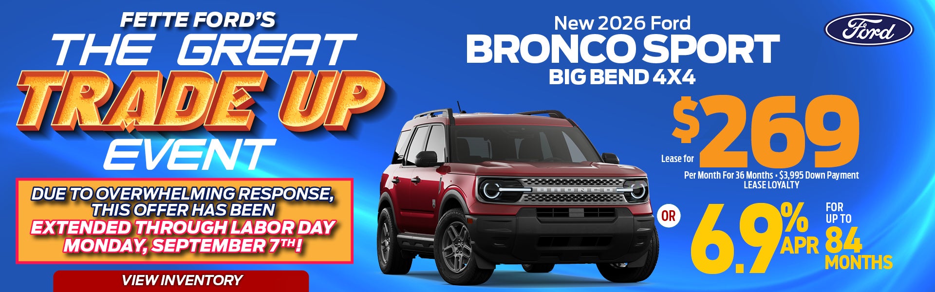 Bronco Sport 269/mo
