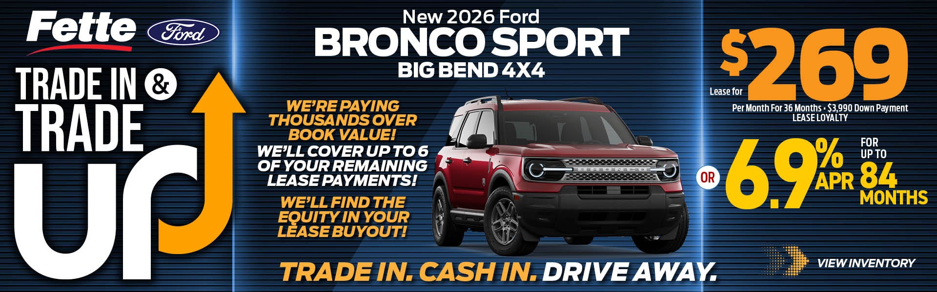 Bronco Sport 269/mo